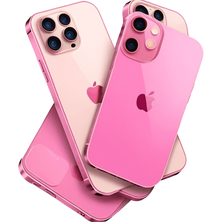 Pink iphone 12 pro max emoji