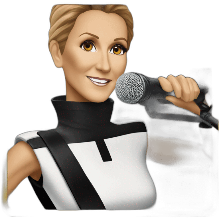 Céline Dion recording emoji