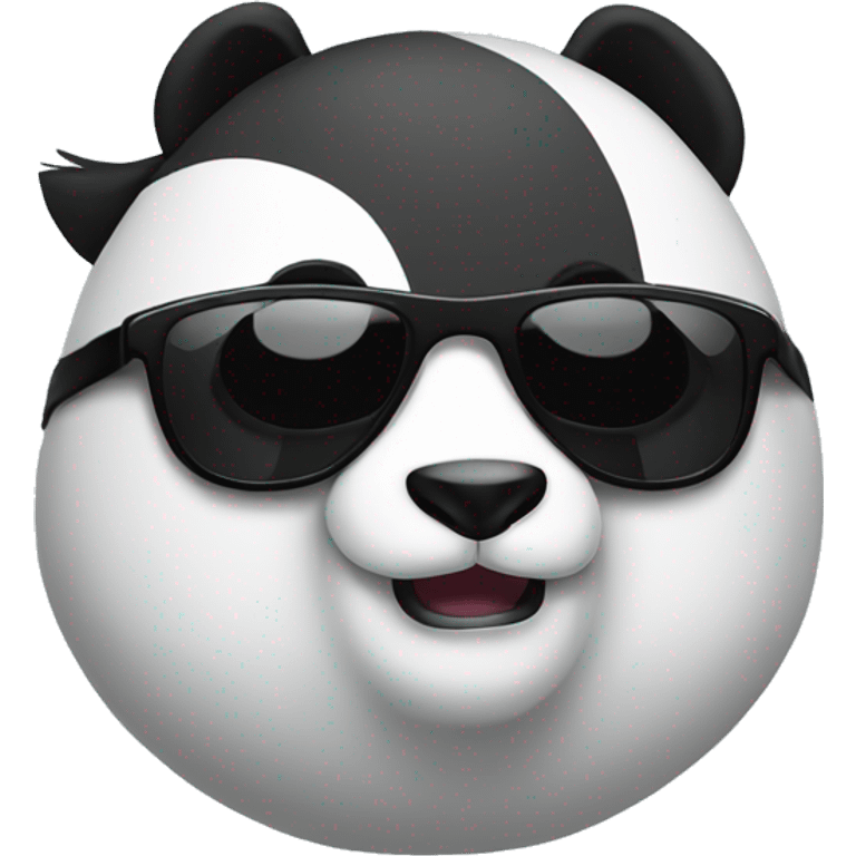 Panda wearing sunglasses emoji