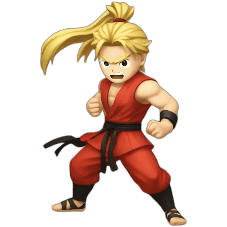 ken masters fighting feilong emoji