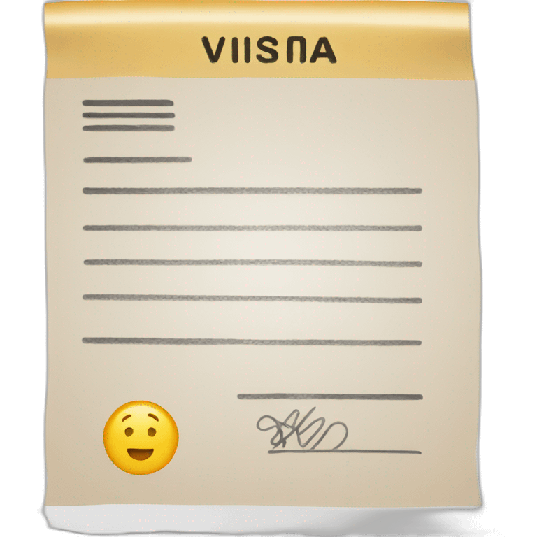 visa document emoji