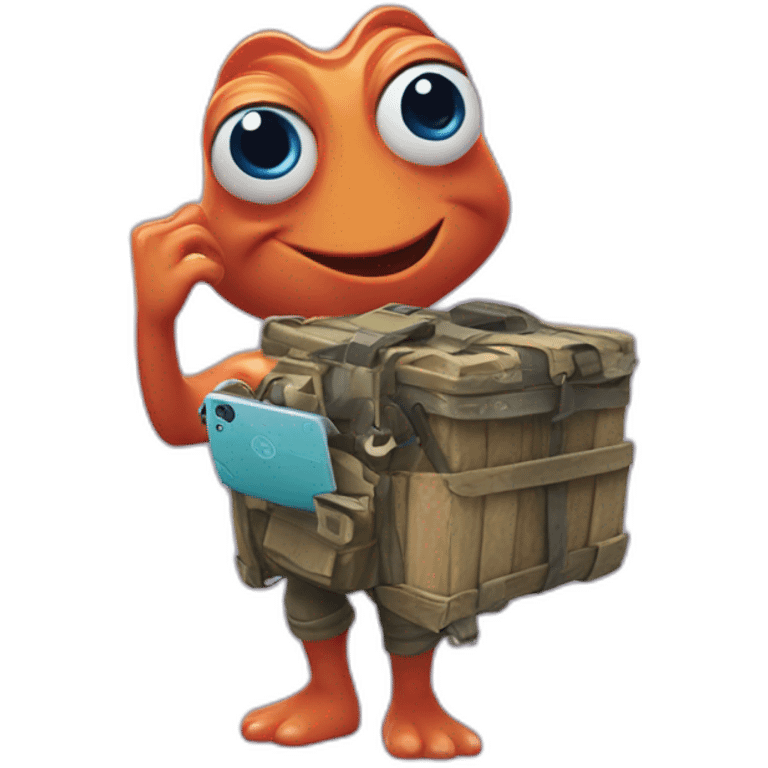 finding dory holding fortnite game emoji