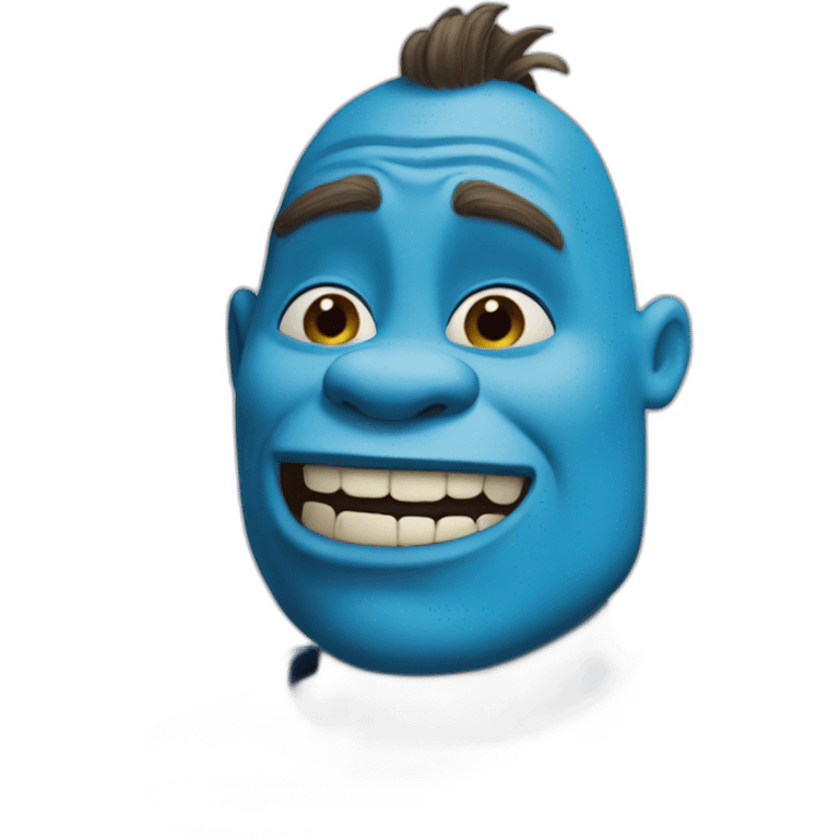 Blue Shrek emoji