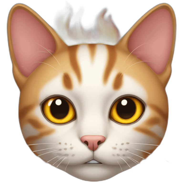 Cat fire emoji