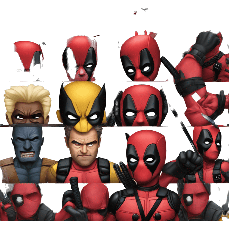 Deadpool and wolverine emoji