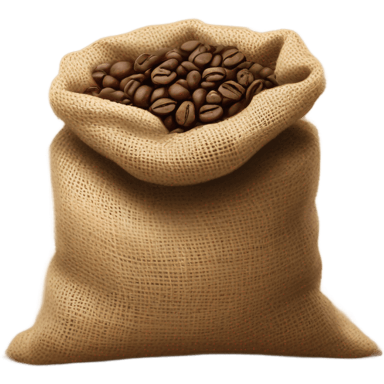 Coffee beans in bag emoji