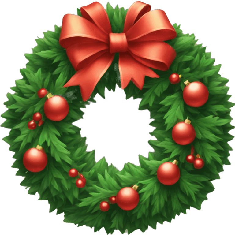 christmas wreath emoji