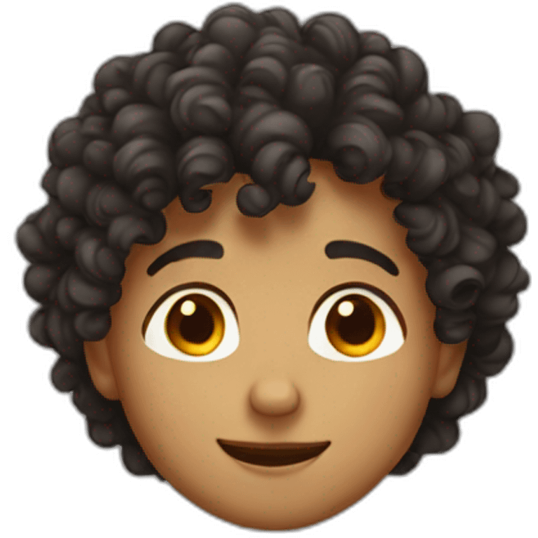 spanish boy with curly hair emoji