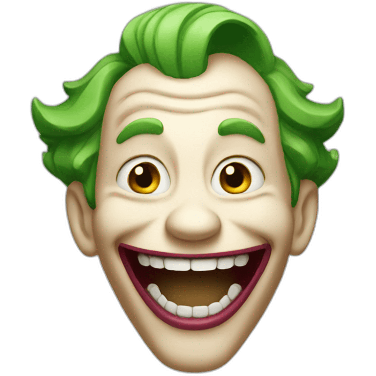 Laughing joker emoji