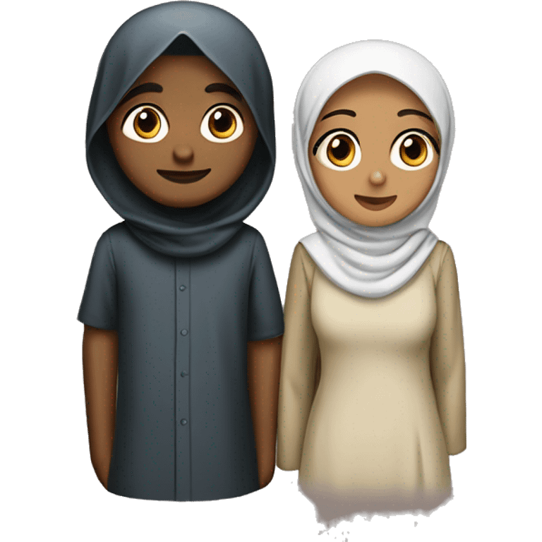 Hijabi girl and hindu pboy emoji