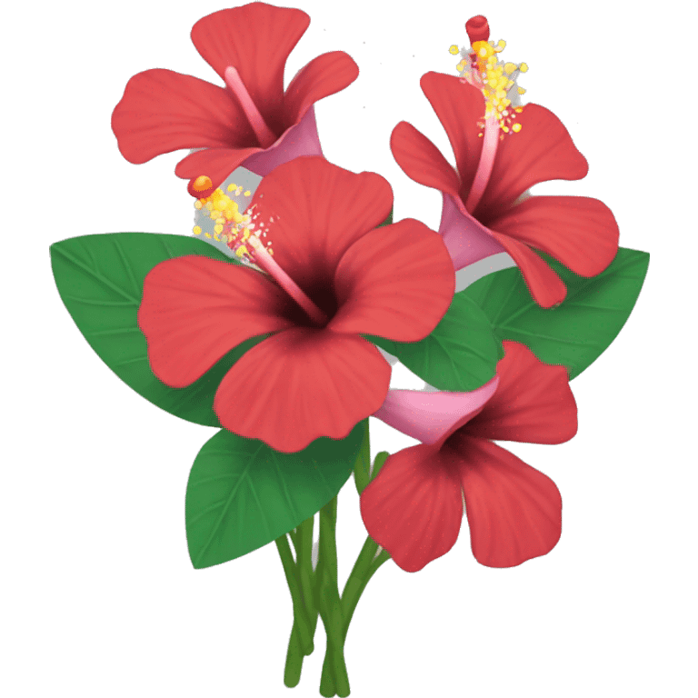 Hibiskus bouquet  emoji