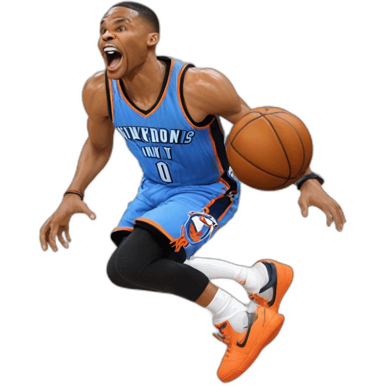 Russel Westbrook dunk emoji