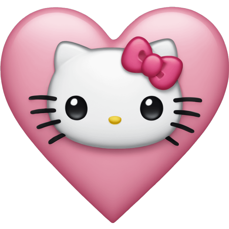 hello kitty heart emoji