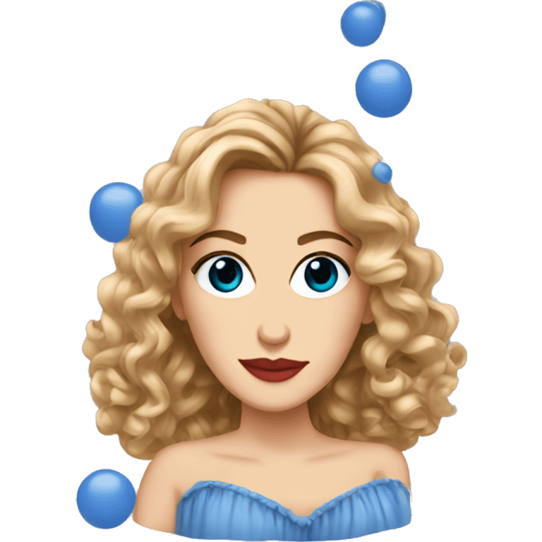 Carrie Bradshaw con ojos azules emoji