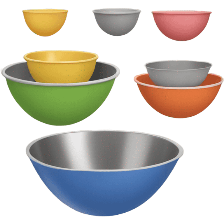 different sizes of Mixing Bowls  emoji