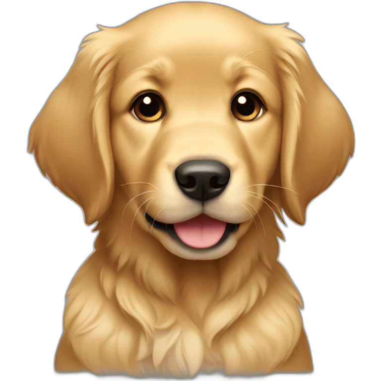 Golden retriever puppy emoji