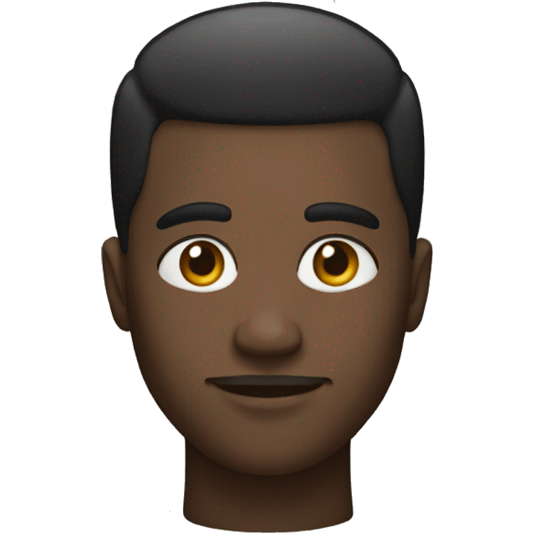 Black man with a fade emoji