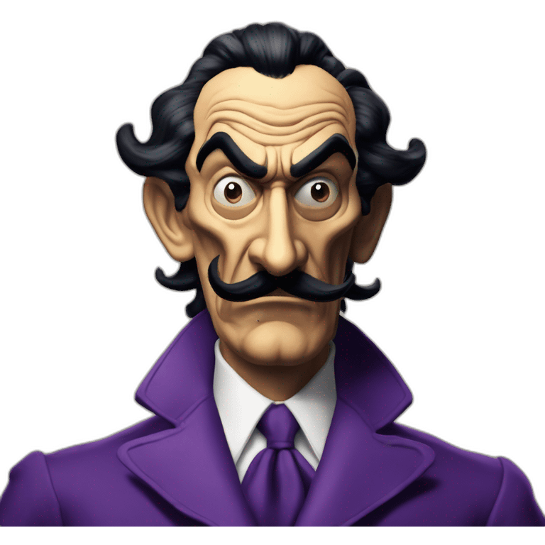 Salvador Dali angry waruigi emoji