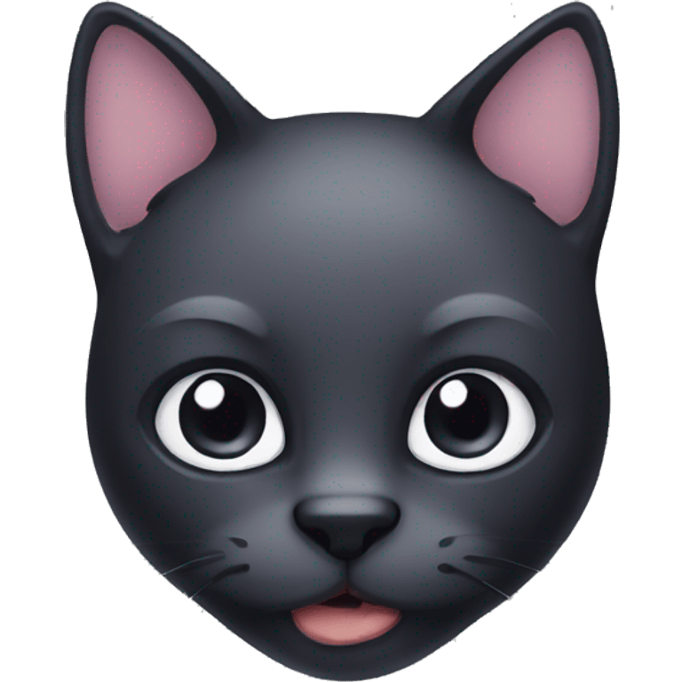 Black cat face emoji