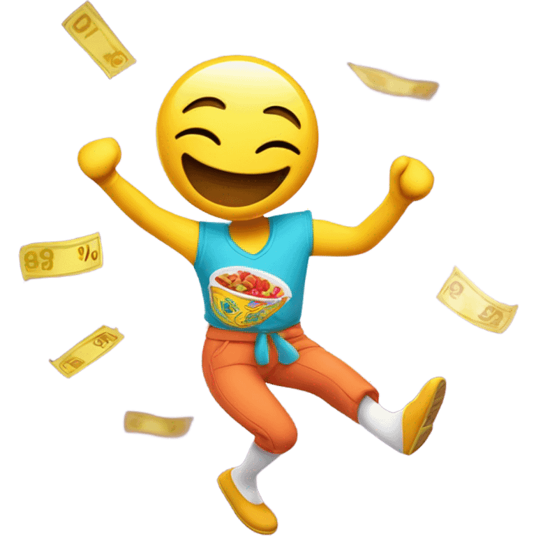 Coupon dancing  emoji