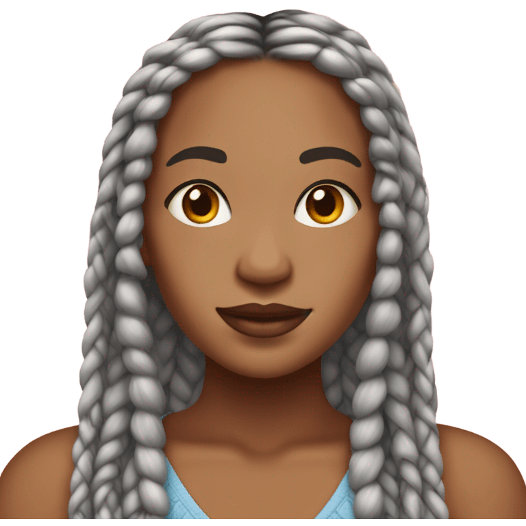 box braids emoji