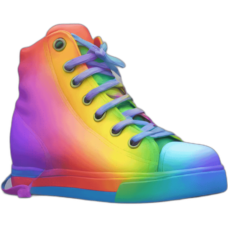 rainbow shoe emoji