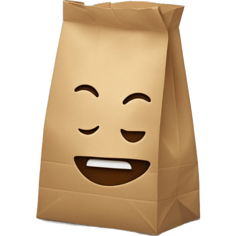 emoji exhaling in a paper bag emoji