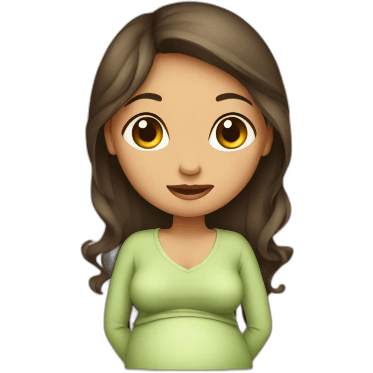 pregnant girl emoji