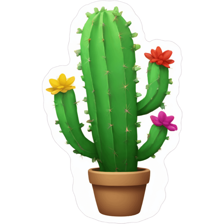 Rainbow cactus  emoji