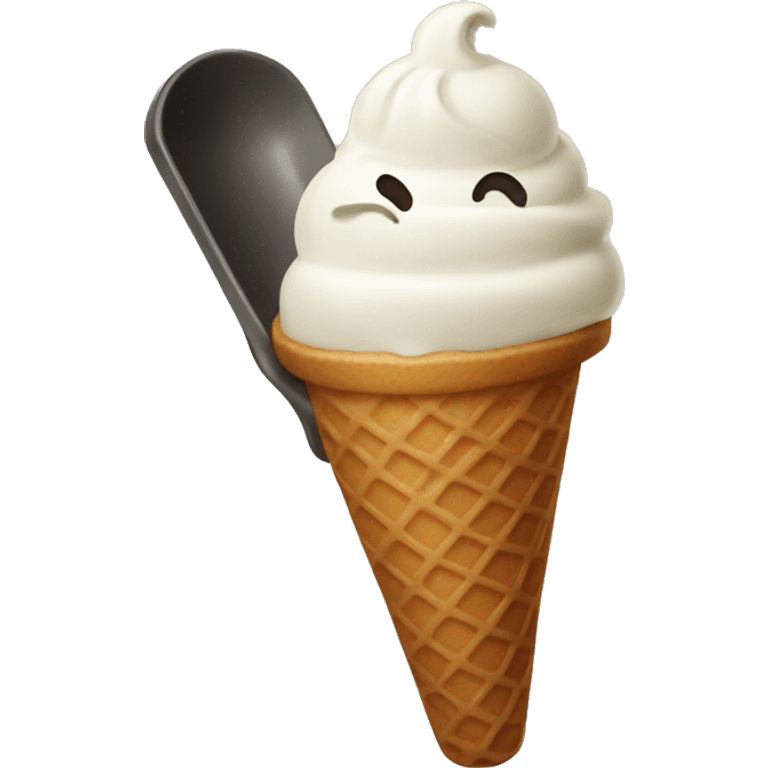 Ice cream scooper emoji