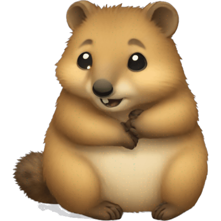 Quokka hugging emoji