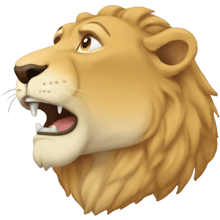 Snoring lions emoji