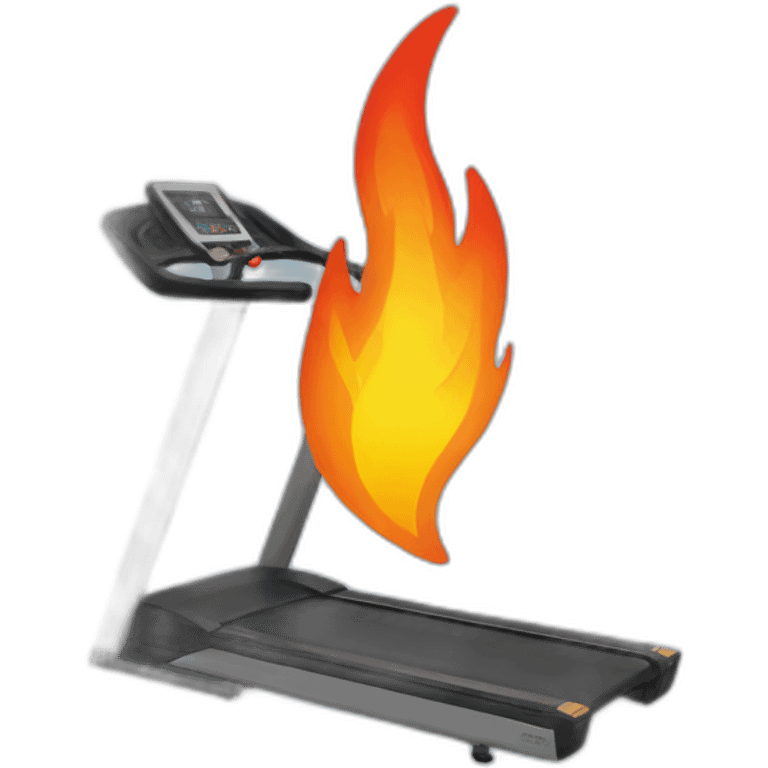 Fire treadmill emoji