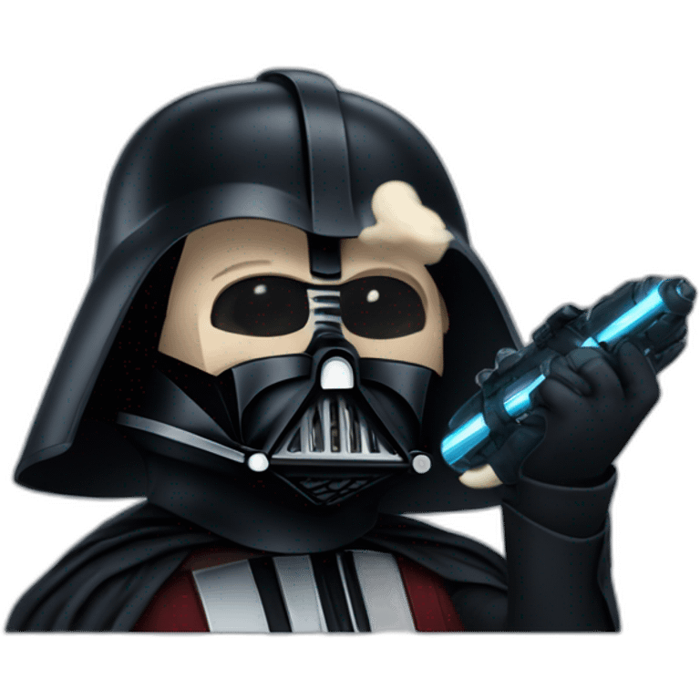 Elon musk as daeth vader emoji