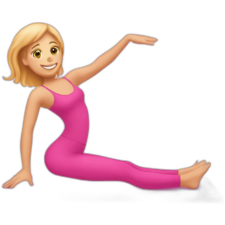 Pink pilates emoji