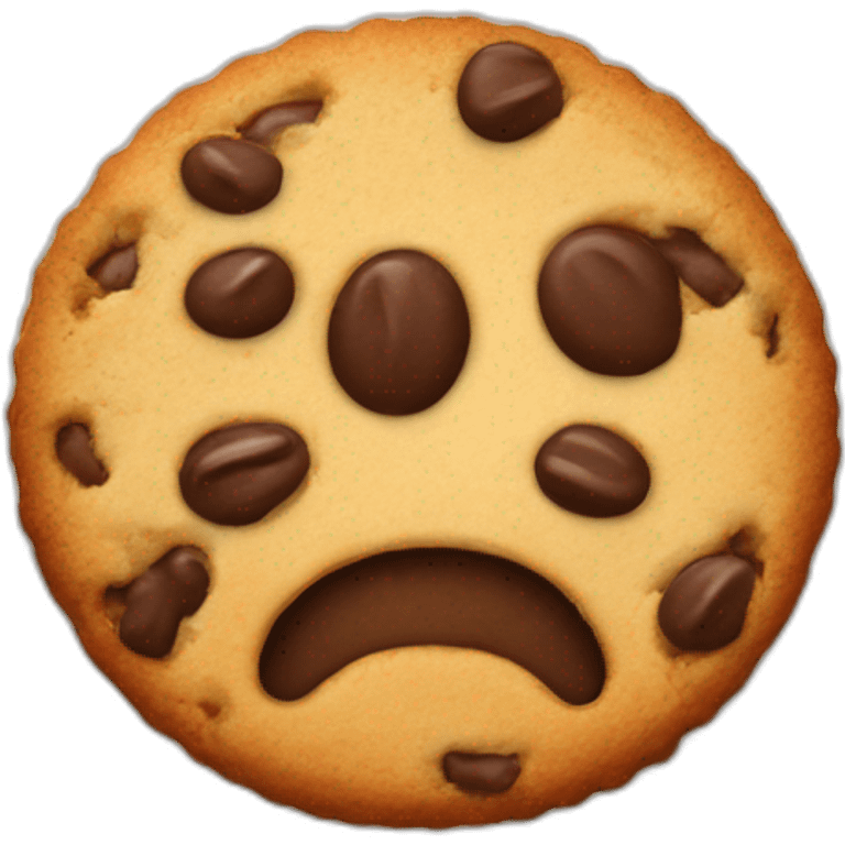 cookie without face emoji