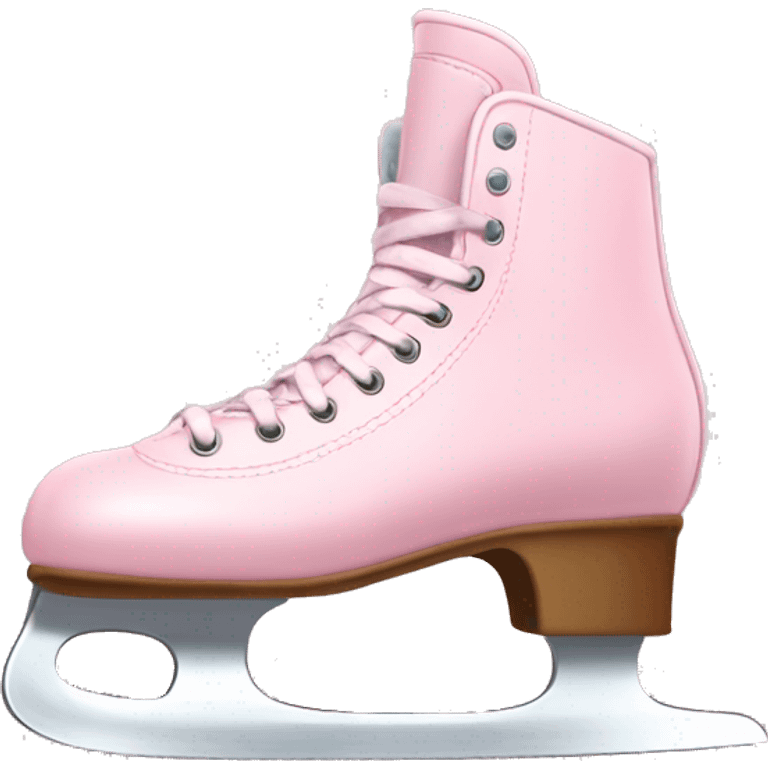 pastel pink ice skates emoji