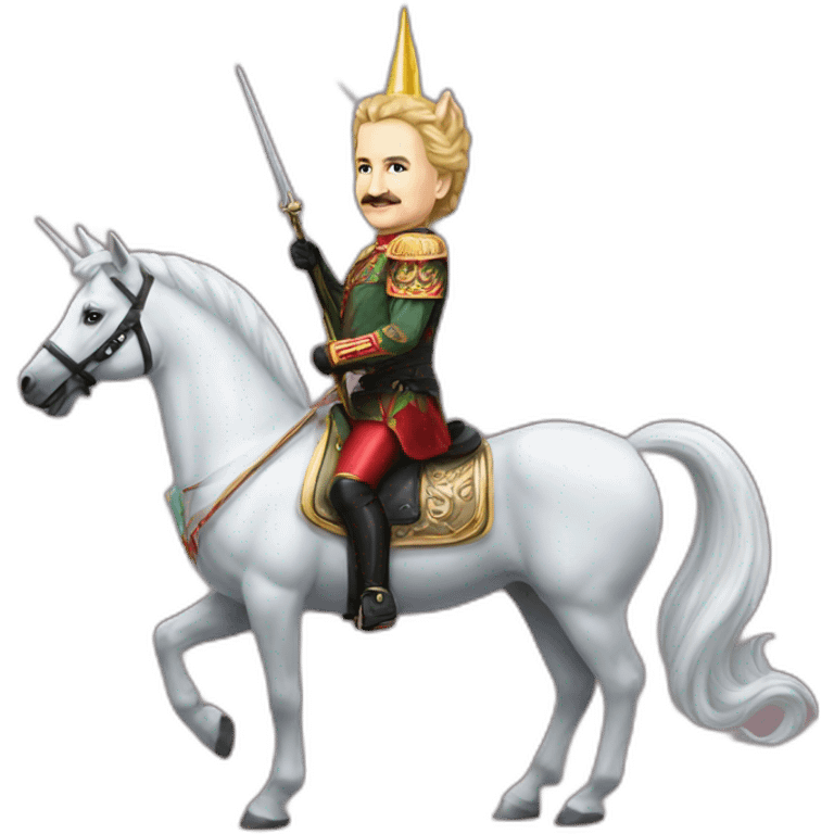 lukashenko on unicorn emoji