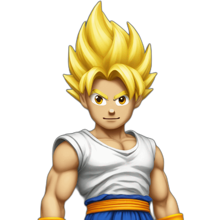 blond saiyan with horn emoji