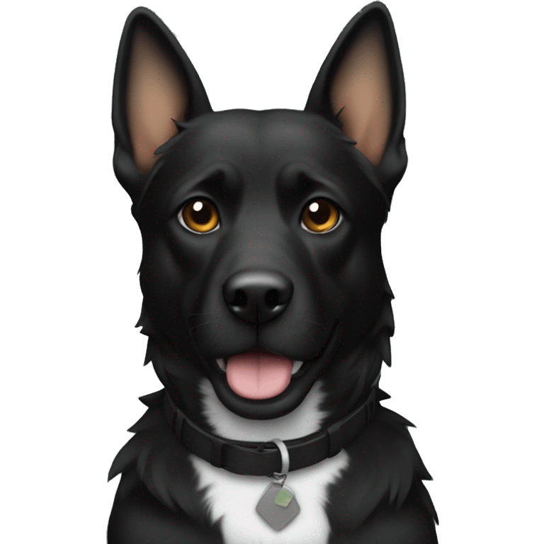 black k9 emoji