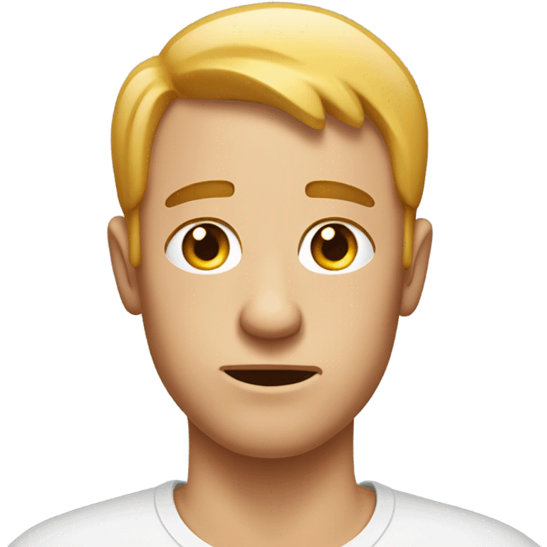 sweaty white man emoji