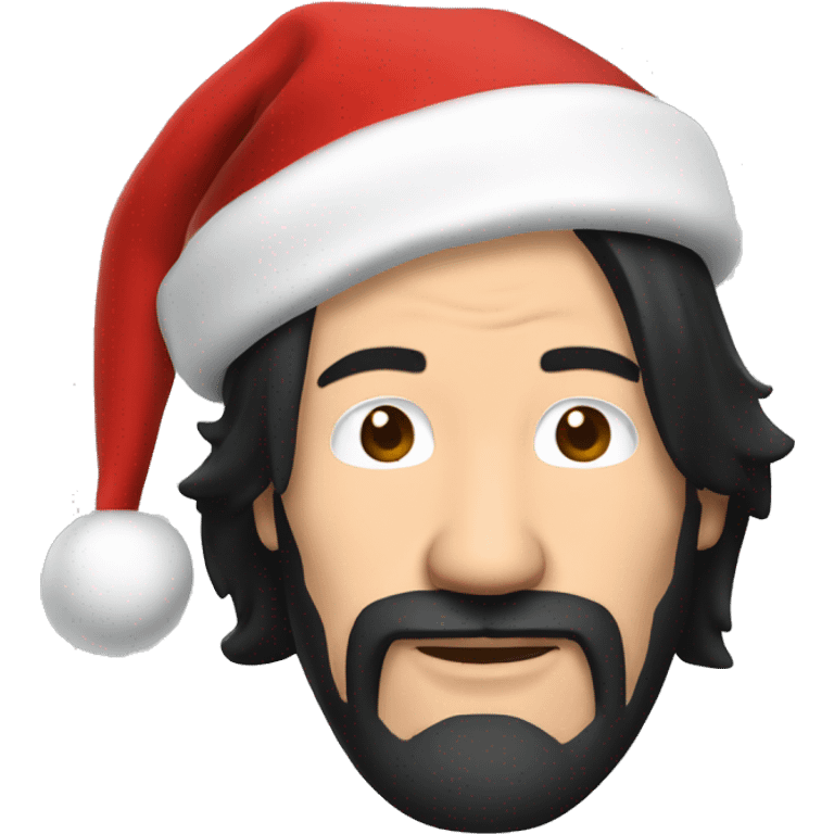 keanu reeves as santa claus emoji