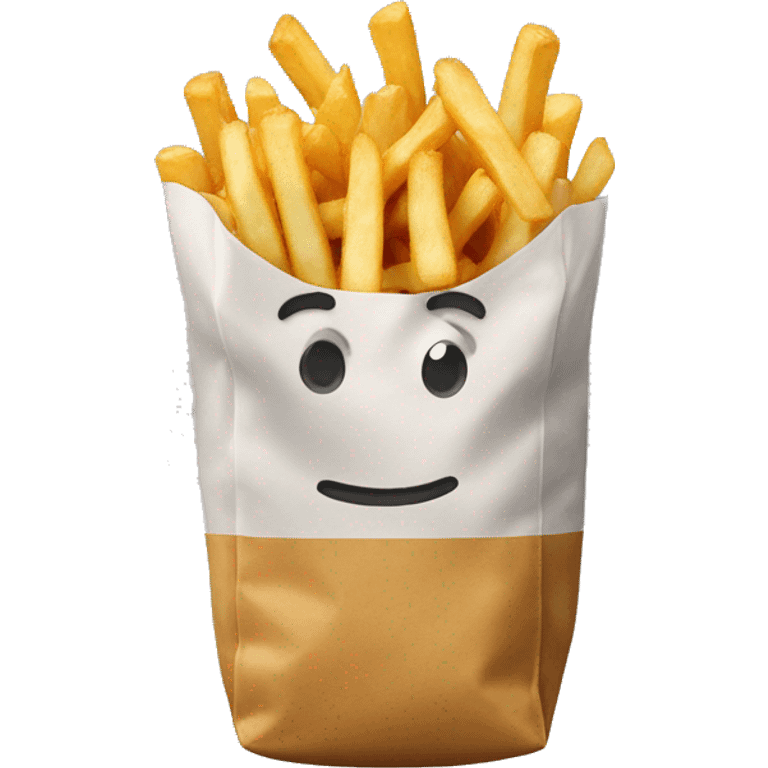 Put the fries in the bag  emoji