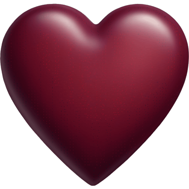 Bordeaux heart emoji