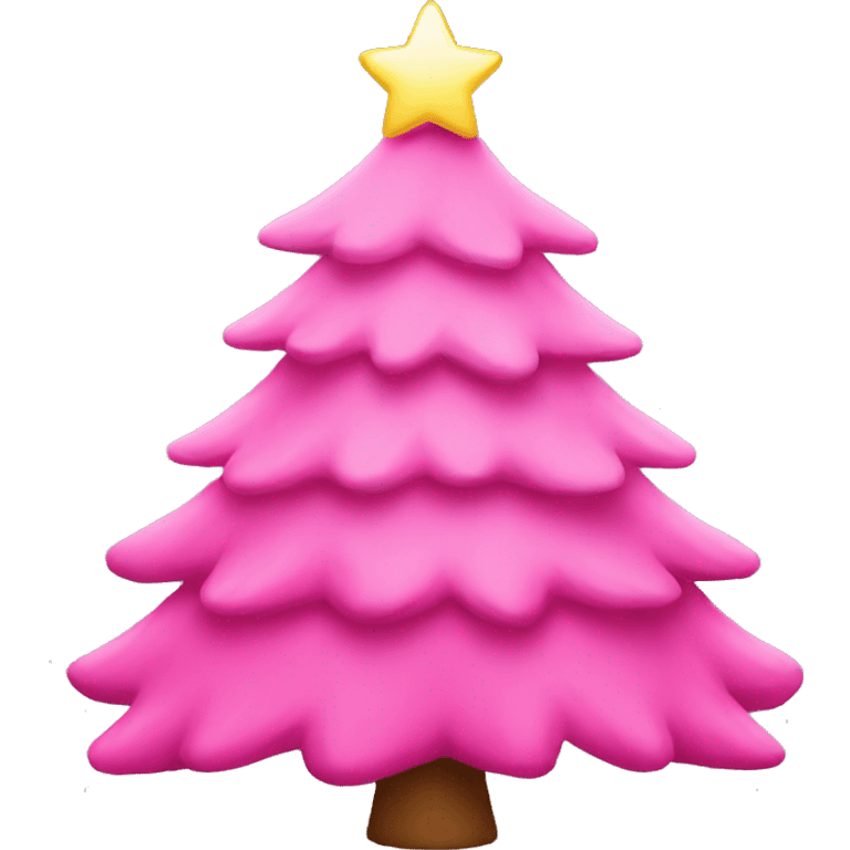 pink Christmas tree  emoji