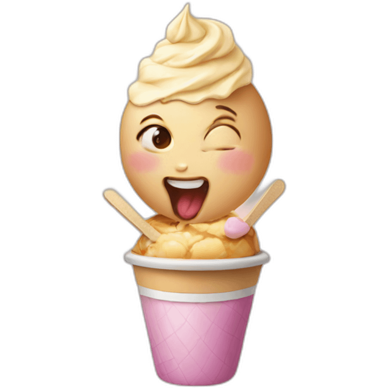 baby eat icecream emoji