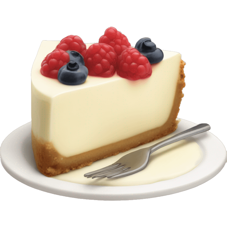 one tasty cheesecake with cream  emoji