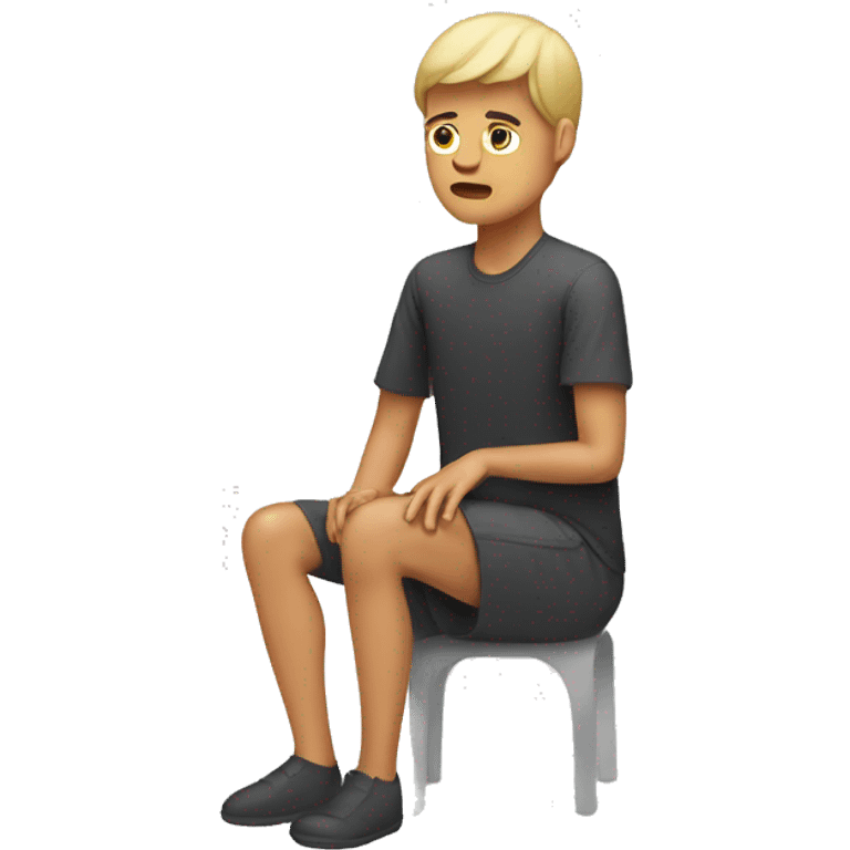 Person with hurt knee emoji