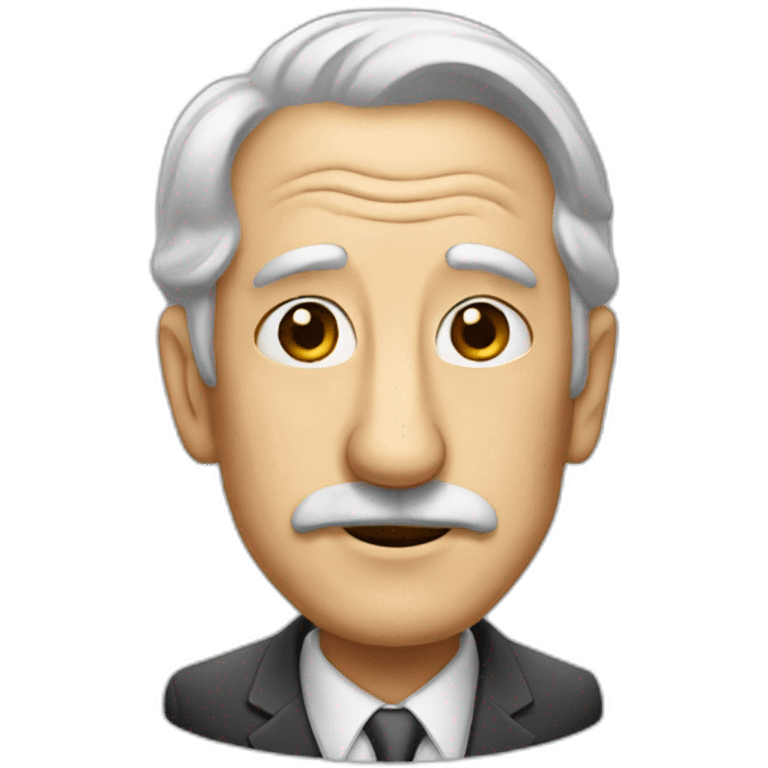 Big nose old man suit emoji