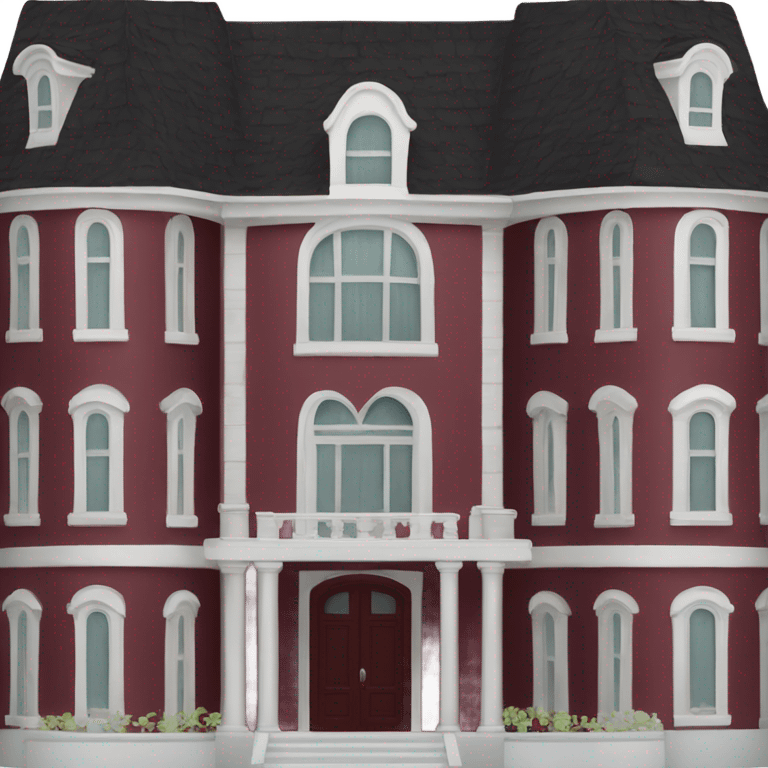 Big dark red mansion  emoji